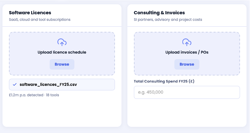 Investment Modelling platform view showing real-time data and controls