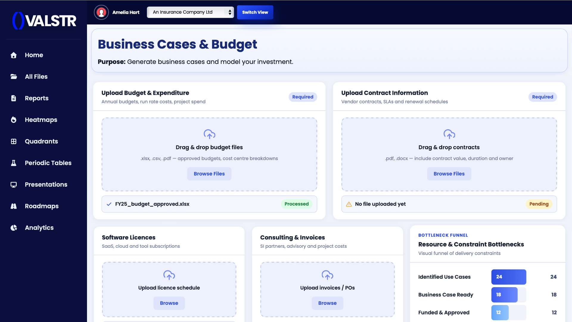 Business Cases & Budget